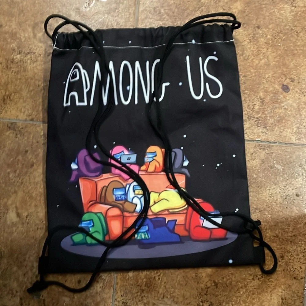AMONG US pull string backpack 🎒 - Picture 3 of 5